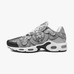 Air Cushion Sneakers White 3D Aztec Temple Ornament