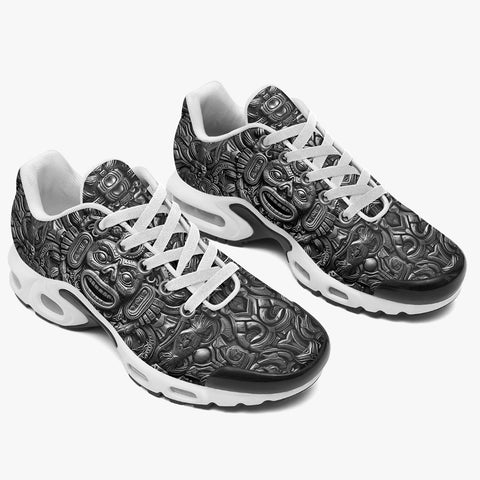 Air Cushion Sneakers Metal Mask Mayan Art