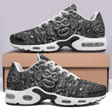 Air Cushion Sneakers Metal Mask Mayan Art
