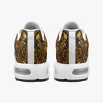 Air Cushion Sneakers Aztec Calendar Golden Artwork