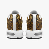Air Cushion Sneakers Aztec Calendar Golden Artwork