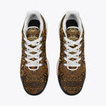 Air Cushion Sneakers Aztec Calendar Golden Artwork