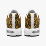 Air Cushion Sneakers Gold Aztec Calendar