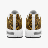 Air Cushion Sneakers Gold Aztec Calendar