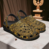 Classic Clogs Golden Mayan God Artwork