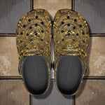 Classic Clogs Golden Mayan God Artwork