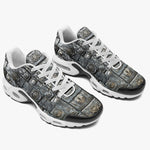 Air Cushion Sneakers Mayan Art Metal Ornaments