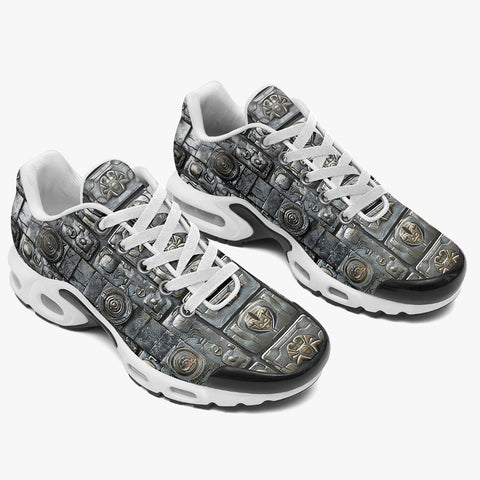 Air Cushion Sneakers Mayan Art Metal Ornaments