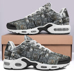 Air Cushion Sneakers Mayan Art Metal Ornaments