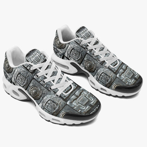 Air Cushion Sneakers Aztec Art Metal Ornaments