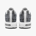 Air Cushion Sneakers Bricks Wall Mayan Temple Art
