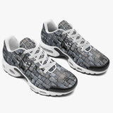 Air Cushion Sneakers Bricks Wall Mayan Temple Art