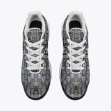 Air Cushion Sneakers Bricks Wall Mayan Temple Art