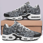 Air Cushion Sneakers Bricks Wall Mayan Temple Art
