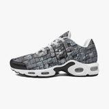 Air Cushion Sneakers Bricks Wall Mayan Temple Art