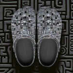 Classic Clogs Bricks Wall Mayan Temple Art