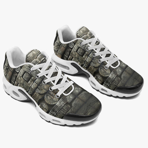 Air Cushion Sneakers Stone Wall Mayan Temple
