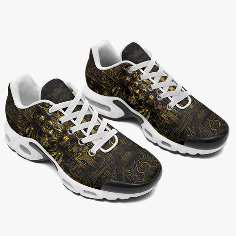 Air Cushion Sneakers Ancient Aztec Gold Mask