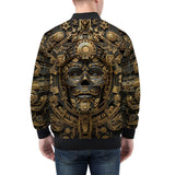 Bomber Jacket Golden Mask Aztec Art