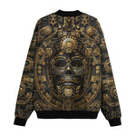 Bomber Jacket Golden Mask Aztec Art