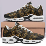 Air Cushion Sneakers Golden Mask Aztec Art