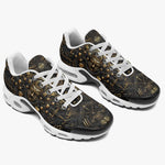 Air Cushion Sneakers Mayan Art Gold Mask