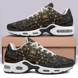 Air Cushion Sneakers Mayan Art Gold Mask
