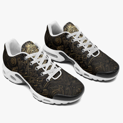 Air Cushion Sneakers Aztec Mask Artwork