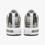 Air Cushion Sneakers Vintage Grungy Newspaper