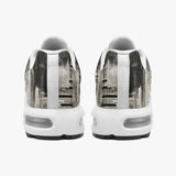 Air Cushion Sneakers Vintage Grungy Newspaper