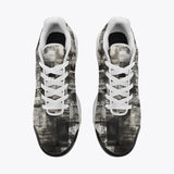 Air Cushion Sneakers Vintage Grungy Newspaper