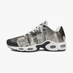 Air Cushion Sneakers Vintage Grungy Newspaper