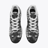 Air Cushion Sneakers Vintage Grungy Newspaper