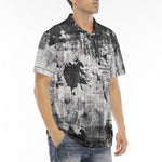 Men's Polo Shirt Vintage Grungy Newspaper