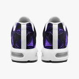 Air Cushion Sneakers Blue Triangles Geometric