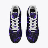 Air Cushion Sneakers Blue Triangles Geometric