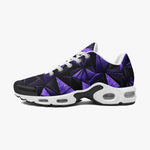 Air Cushion Sneakers Blue Triangles Geometric