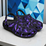 Classic Clogs Blue Triangles Geometric