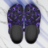 Classic Clogs Blue Triangles Geometric
