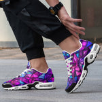 Air Cushion Sneakers Purple and Blue Stained Glass