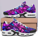 Air Cushion Sneakers Purple and Blue Stained Glass