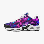 Air Cushion Sneakers Purple and Blue Stained Glass