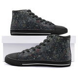 High-Top Canvas Shoes Blackboard Math Formulas