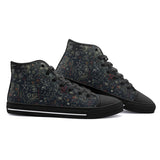 High-Top Canvas Shoes Blackboard Math Formulas