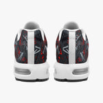 Air Cushion Sneakers Red and White Graffiti