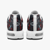 Air Cushion Sneakers Red and White Graffiti