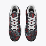 Air Cushion Sneakers Red and White Graffiti
