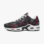 Air Cushion Sneakers Red and White Graffiti