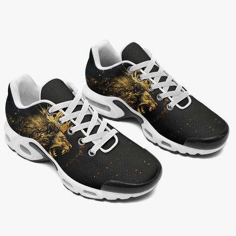 Air Cushion Sneakers Golden Lion with Crown