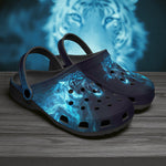 Classic Clogs Blue Tiger in Flame